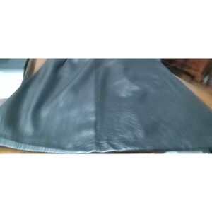 Wild Fable Black Faux Leather Skirt-Slit back hidden zipper on  side 70's hip S8